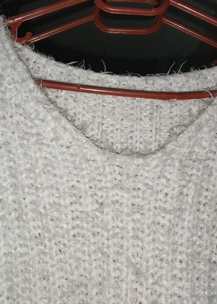 Beyaz Yumoş triko - Görsel 4