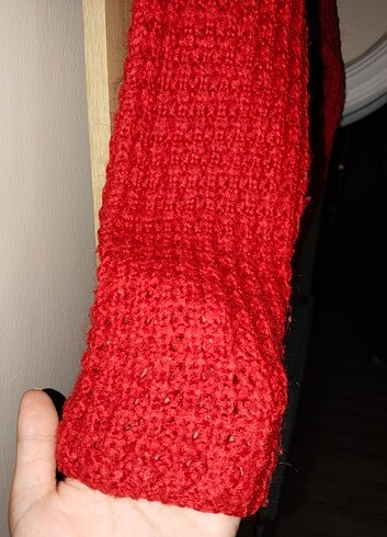 Yün el örme triko kazak - Görsel 2