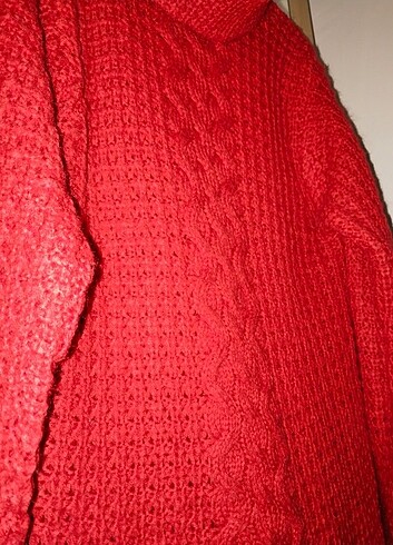 Yün el örme triko kazak - Görsel 3