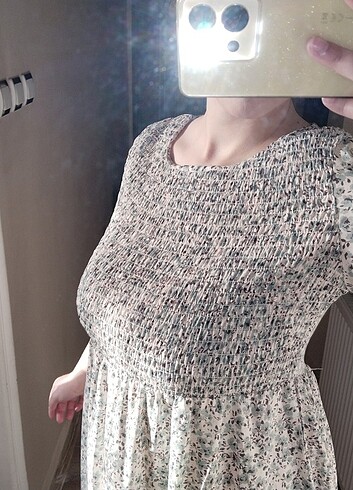 Tesettür yeşil elbise  - Görsel 2