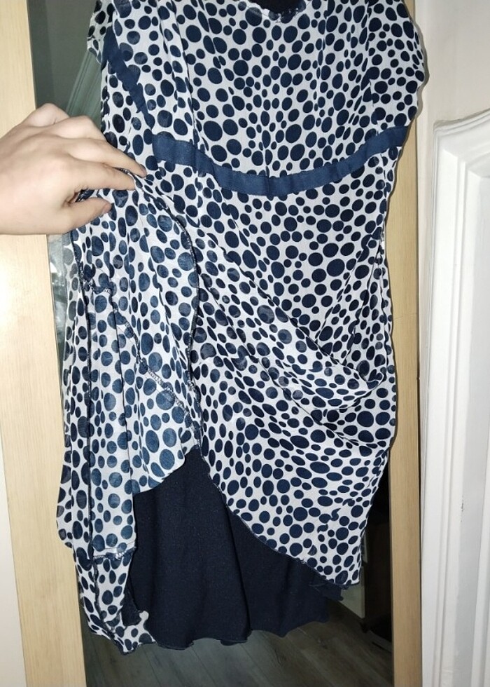 Yazlık mini şifon elbise - Görsel 3