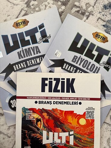 Ulti Yayınları Fizik Kimya Biyoloji Tyt Branş denemesi