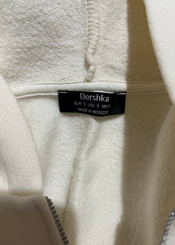 Kadın Beyaz Bele Oturan Fermuarlı Sweatshirt - Görsel 3