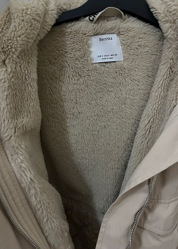 Bej Düğmeli Midi Street Style Kadın Ceket - Görsel 3