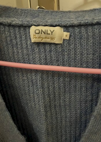 Gri V Yaka Örgü Kadın Hırka - Görsel 2