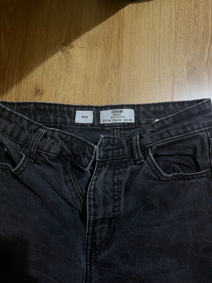 Siyah Kadın Mom Denim Jean - Görsel 2