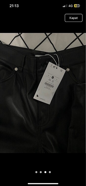 Bershka Etiketli deri pantolon