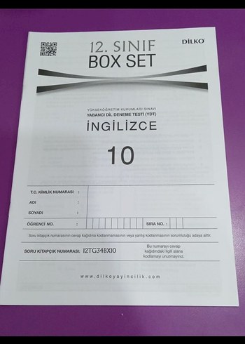 Dilko 12. Sınıf İngilizce Deneme Seti - Görsel 7