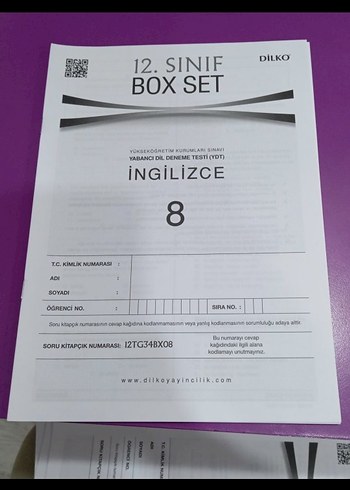 Dilko 12. Sınıf İngilizce Deneme Seti - Görsel 5