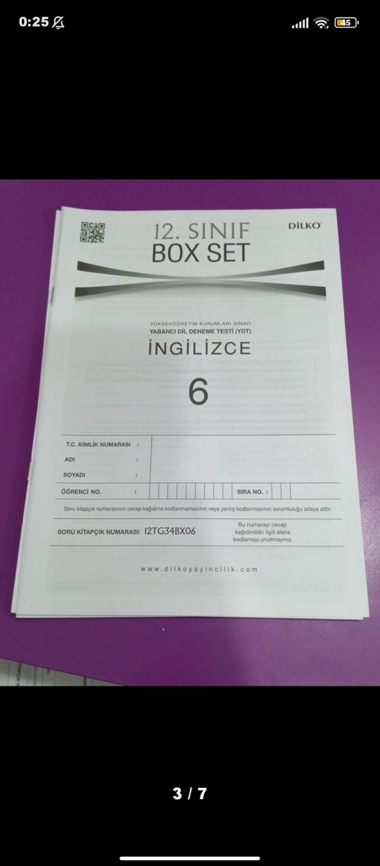 Dilko 12. Sınıf İngilizce Deneme Seti - Görsel 3