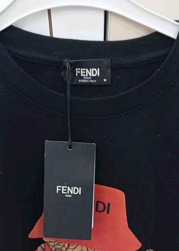 Fendi Siyah Baskılı Erkek Tişört - Görsel 2