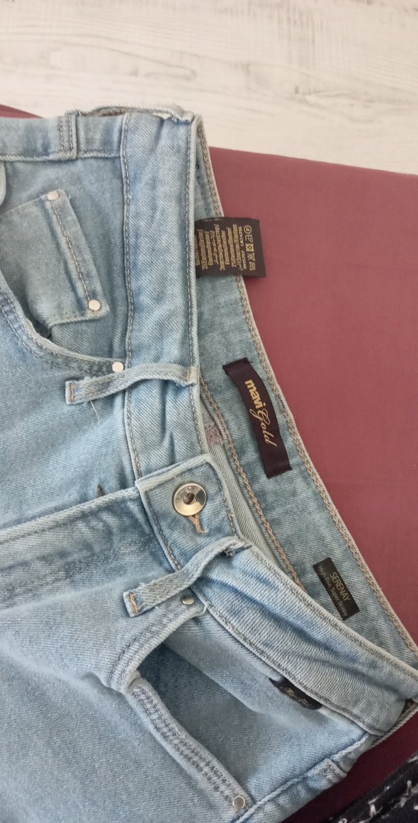 Günlük Mavi Denim Kadın Jean - Görsel 2
