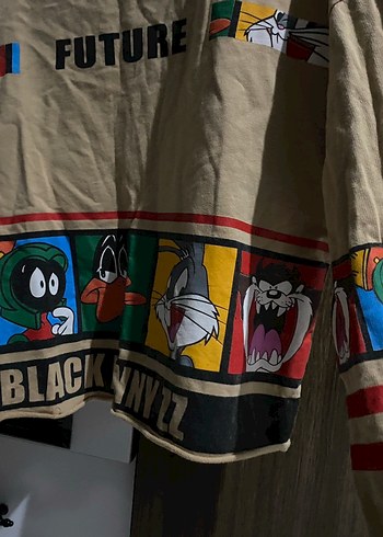 Bej Baskılı Sweatshirt - Görsel 2