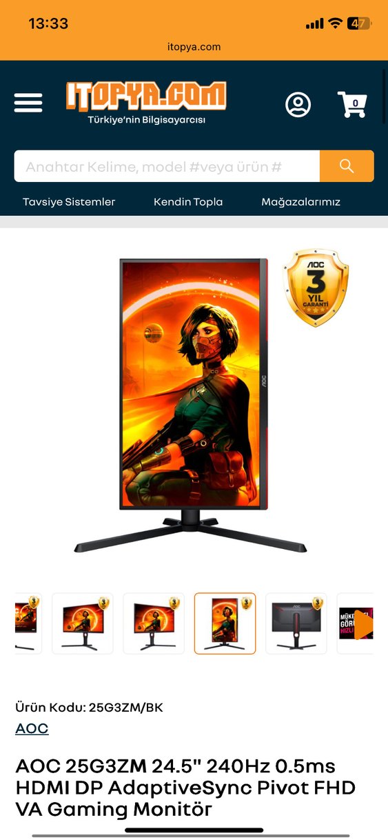 Monitör -Klavye-mouse-kasa-adaptör-kulaklık - Görsel 2