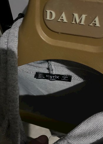 Gri Kapüşonlu Salaş Sweatshirt - Görsel 3