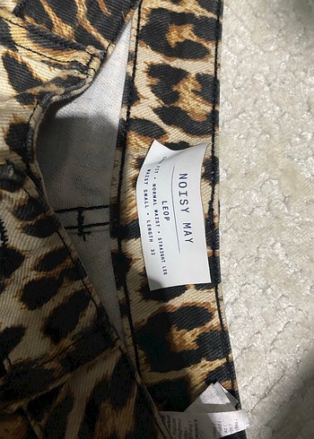 Kızlar için Leopar Desenli Bol Kesim kargo Pantolon - Görsel 3