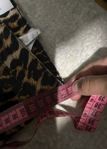 Kızlar için Leopar Desenli Bol Kesim kargo Pantolon - Görsel 6