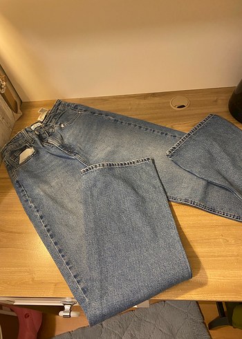 Kadın Gri Denim Regular Fit Midi Jean - Görsel 2