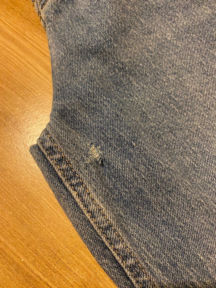 Mavi Bol Kesim Midi Kadın Kot Pantolon - Görsel 4