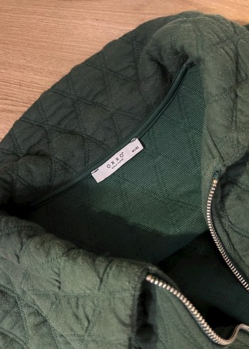 Yeşil  Fermuarlı Kadın Ceket - Görsel 2