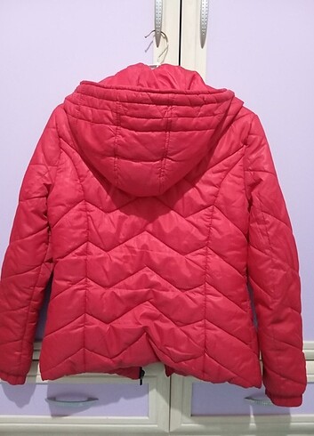 Kırmızı mont  - Görsel 3