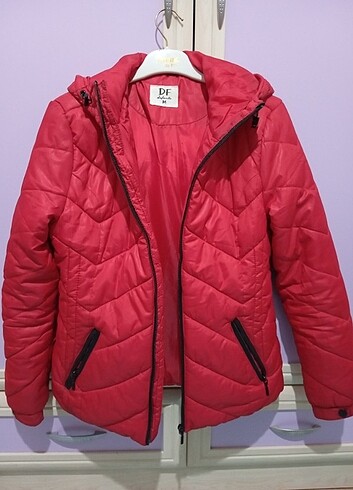 Kırmızı mont  - Görsel 2