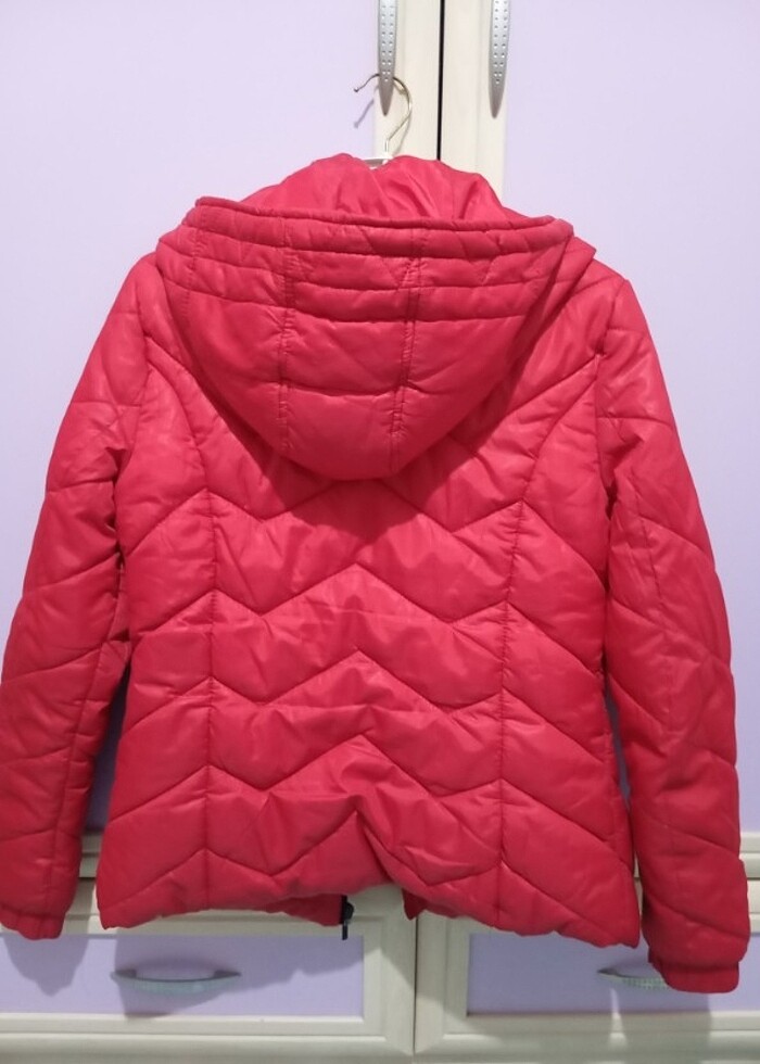 Kırmızı mont  - Görsel 3