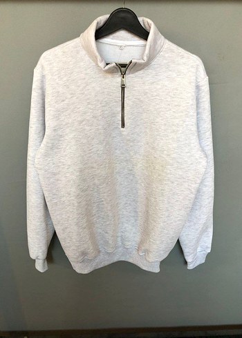 Zara Gri Yarım Fermuarlı Kadın Sweatshirt