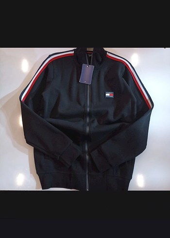 Erkek Siyah Fermuarlı Street Wear Sweatshirt