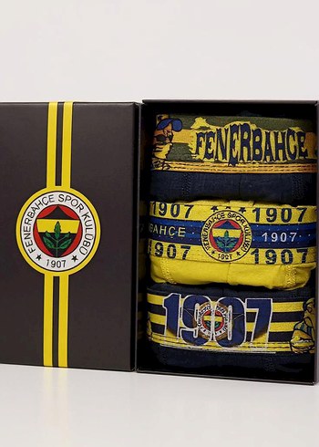 Fenerbahçe Baskılı Erkek Boxer Seti