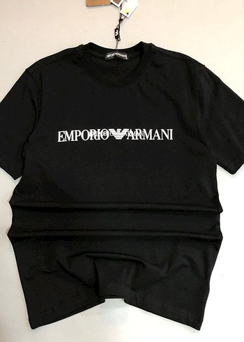 Emporio Armani Siyah Pamuklu Erkek Tişört
