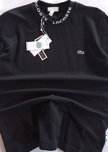 l Beden siyah Renk Lacoste Siyah Erkek Tişört