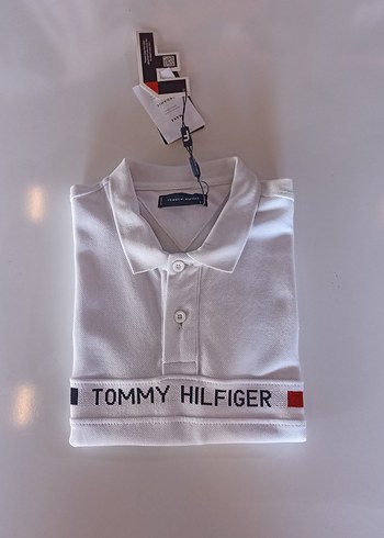 Tommy Hilfiger Beyaz Kısa Kollu Polo Tişört