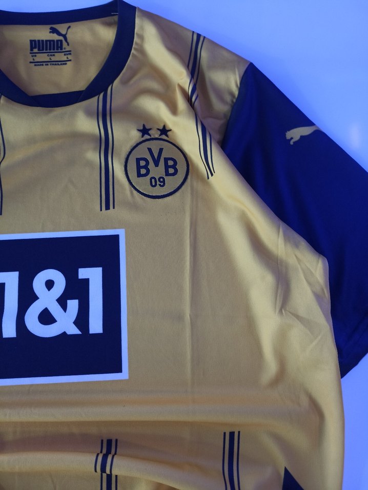 Erkek Sarı Spor Tişörtü Düğmeli - Görsel 4