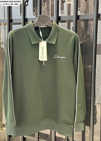 Camel Renk Fermuarlı Erkek Sweatshirt - Görsel 5
