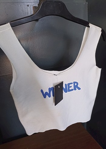 Beyaz Baskılı Kısa Atlet Büstiyer - Görsel 2