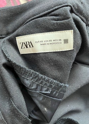 Zara Siyah Kadın Midi Kumaş Pantolon
