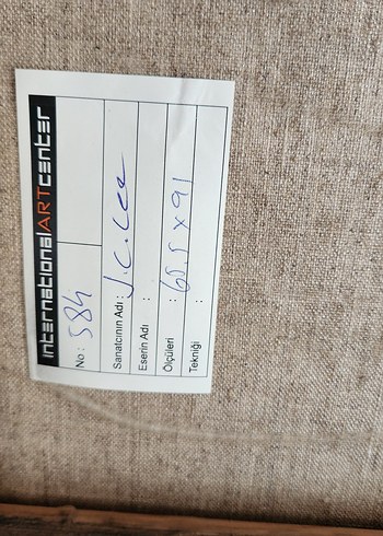 Diğer kahve tonlarında tablo