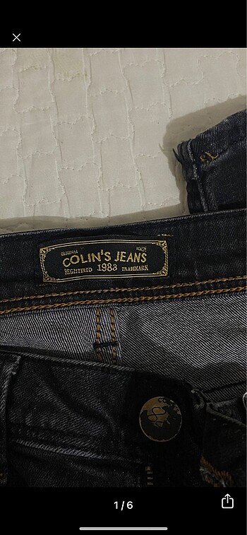 colins siyah kot jean pantolon