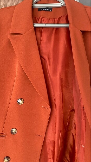 Trendyol & Milla kiremit rengi turuncu blazer ceket
