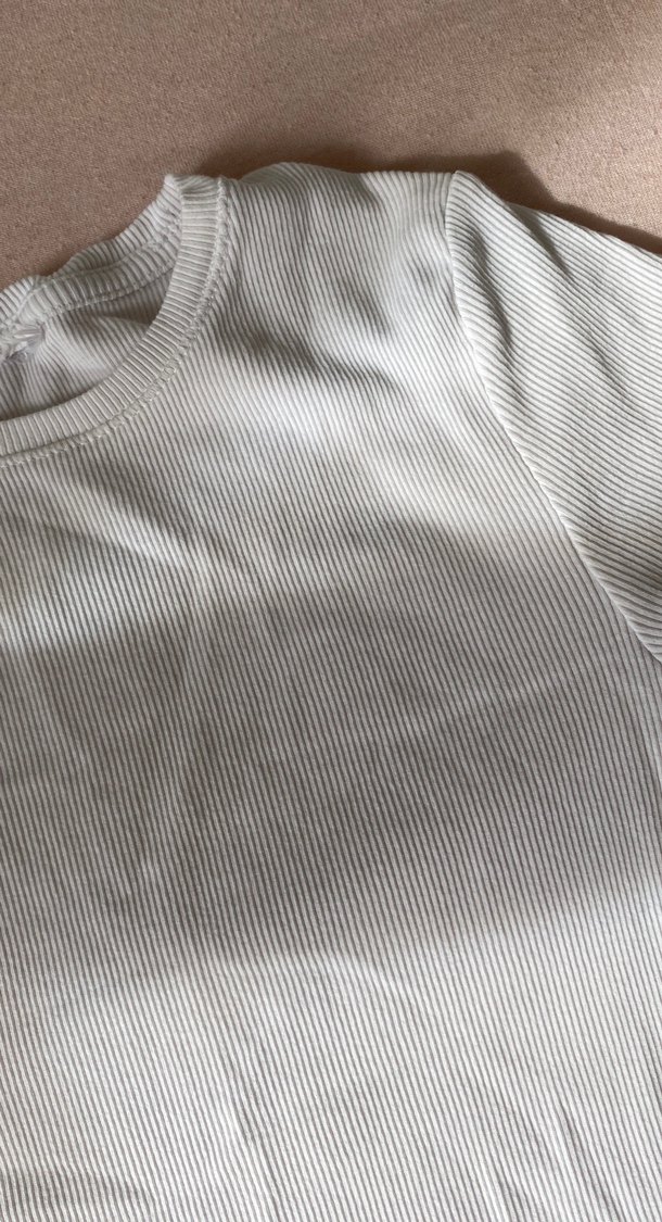 Beyaz yarım kol tişört - Görsel 2