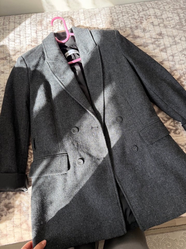 BERSHKA Yün blazer ceket - Görsel 2