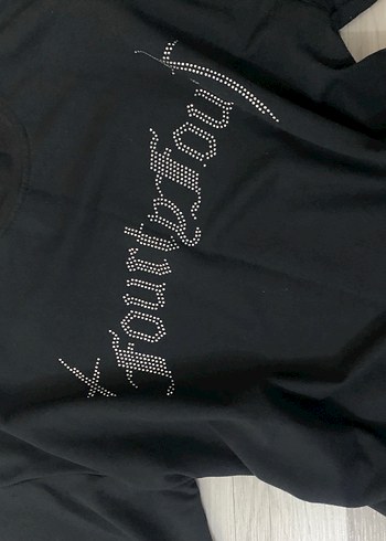 Unisex Siyah Taşlı Loose Fit Eşofman Takımı - Görsel 3