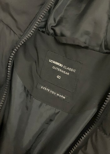 XSIDE ACTIVE Kadın Kapüşonlu Siyah Şişme Mont - Görsel 4