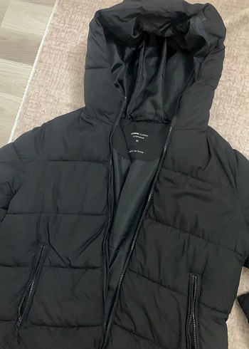 XSIDE ACTIVE Kadın Kapüşonlu Siyah Şişme Mont - Görsel 2