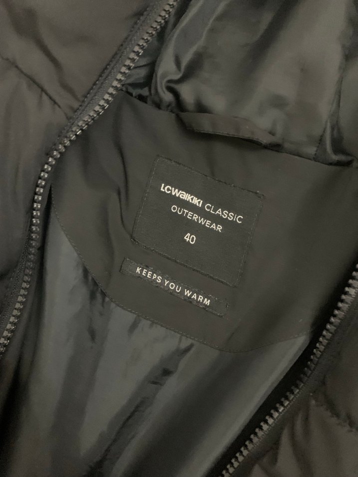 XSIDE ACTIVE Kadın Kapüşonlu Siyah Şişme Mont - Görsel 4