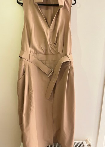 Bej Kadın Kemerli Uzun Tulum - Görsel 3