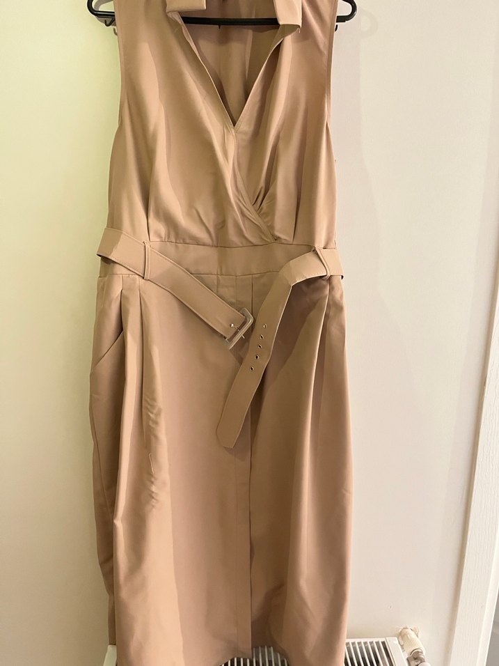 Bej Kadın Kemerli Uzun Tulum - Görsel 3