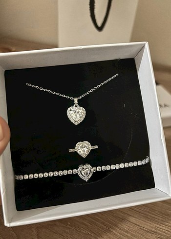 Beyaz Boncuklu Pandora Takı Seti - Görsel 2