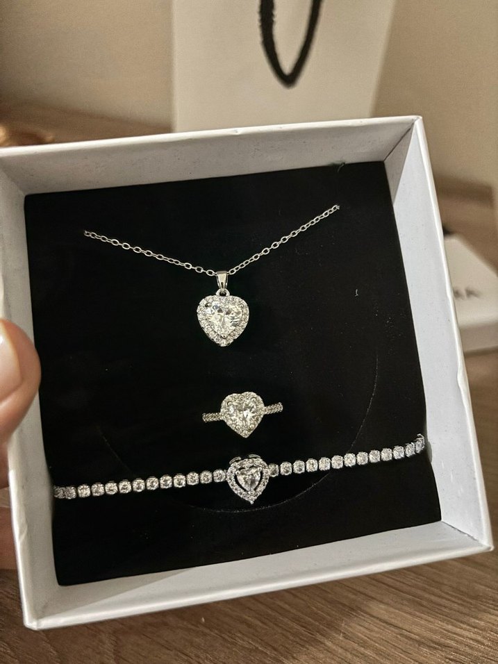 Beyaz Boncuklu Pandora Takı Seti - Görsel 2